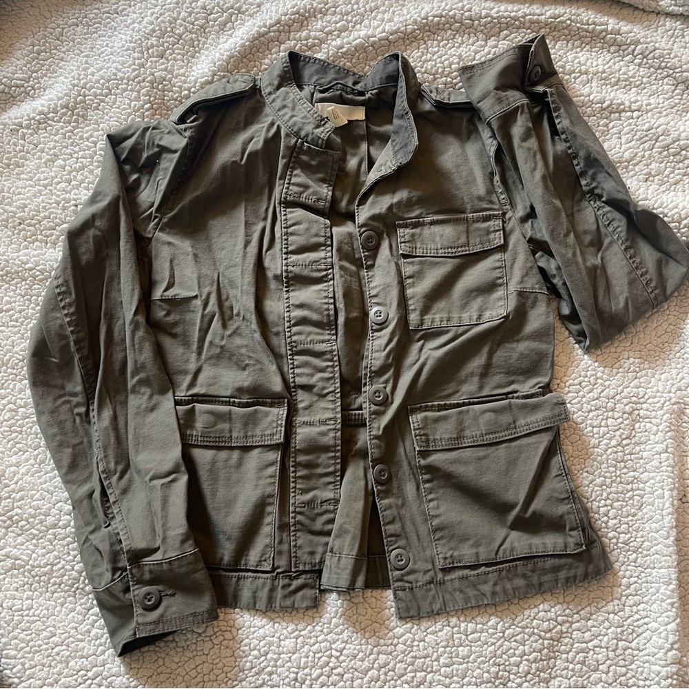 H&M Olive Green Military Jacket